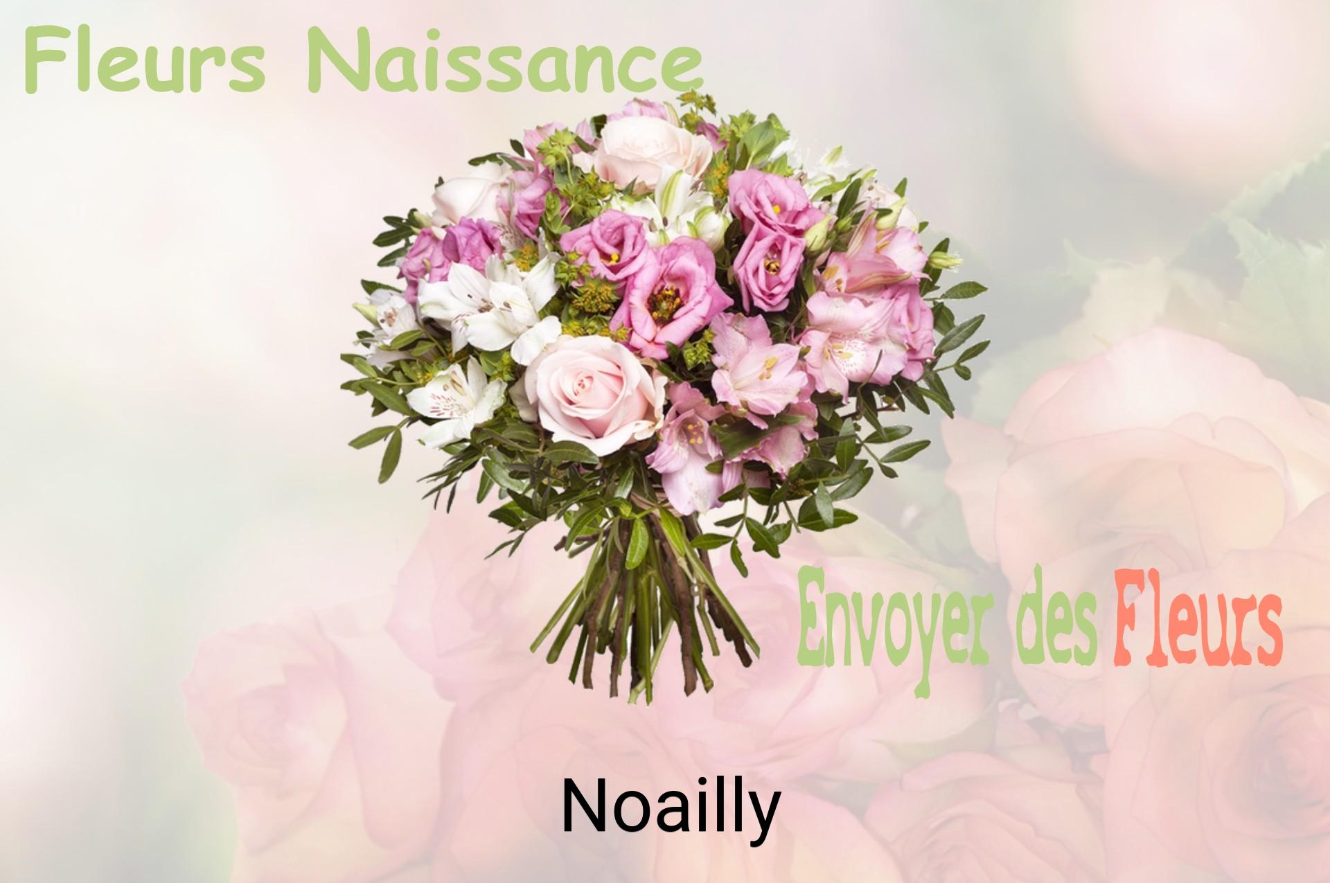 Bouquet de fleurs de naissance livré à Noailly